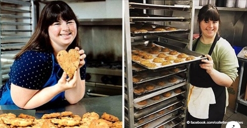 Junge Frau mit Down-Syndrom startet ein Keks-Geschäft, nachdem sie von einigen Jobs abgelehnt wurde